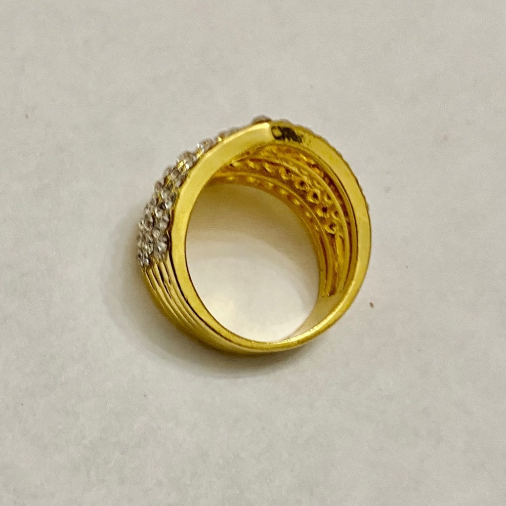 Faux Diamond or Cubic Zirconia 10kt Gold Filled Ring