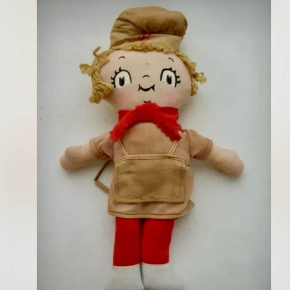 1960s, Knickerbocker Pair of Campbell Chefs Advertising Dolls