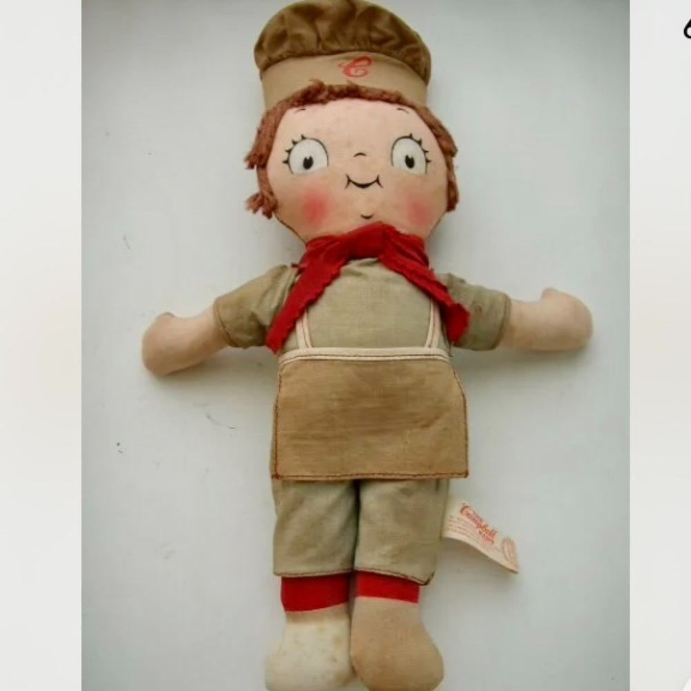1960s, Knickerbocker Pair of Campbell Chefs Advertising Dolls
