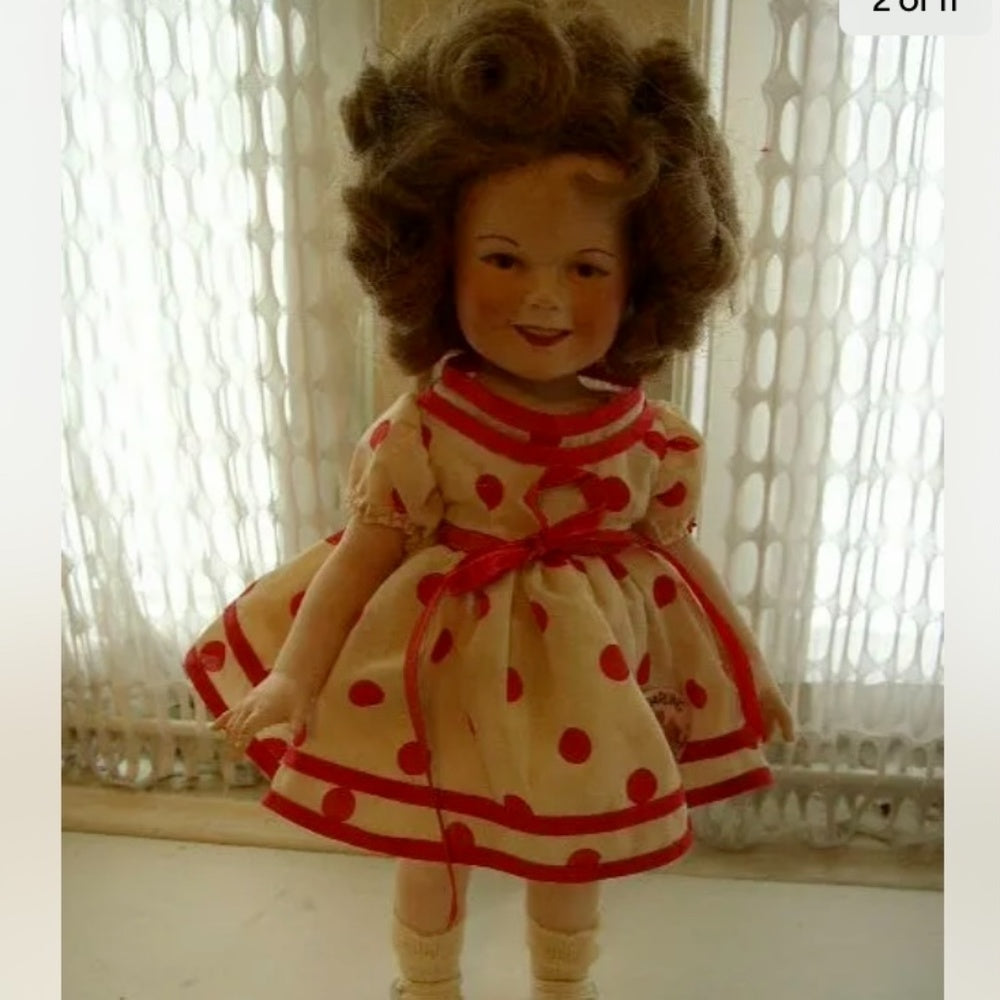 1973, The Worlds Darling, Genuine 16in Porcelain Shirley Temple Doll