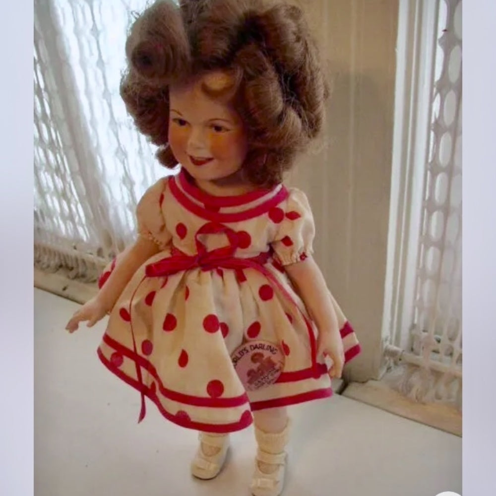 1973, The Worlds Darling, Genuine 16in Porcelain Shirley Temple Doll