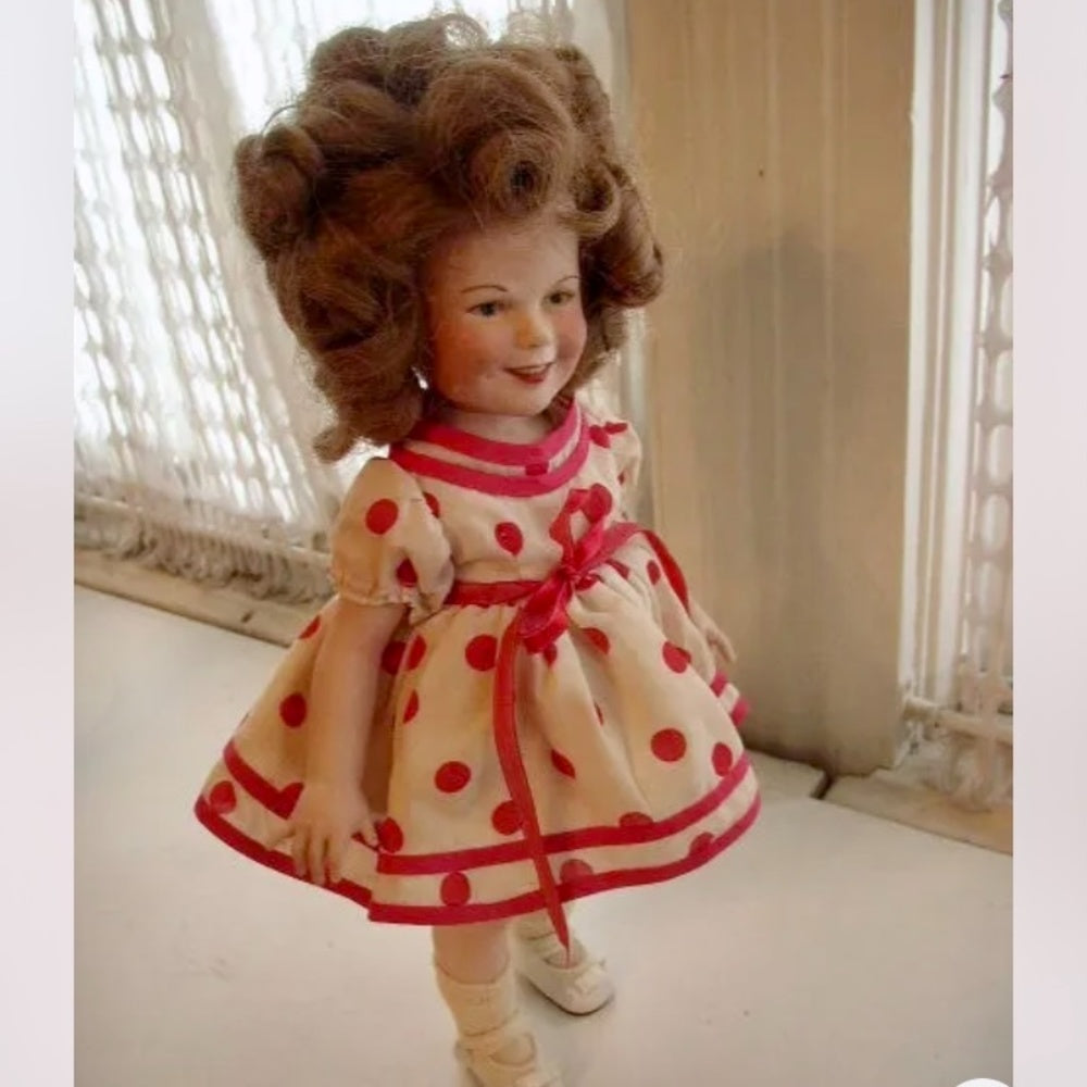 1973, The Worlds Darling, Genuine 16in Porcelain Shirley Temple Doll