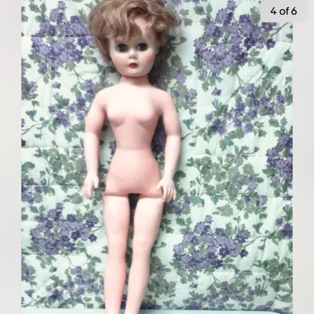 Vintage, 1950-60s, 24in, Soft Skin Vinyl Fashion Doll