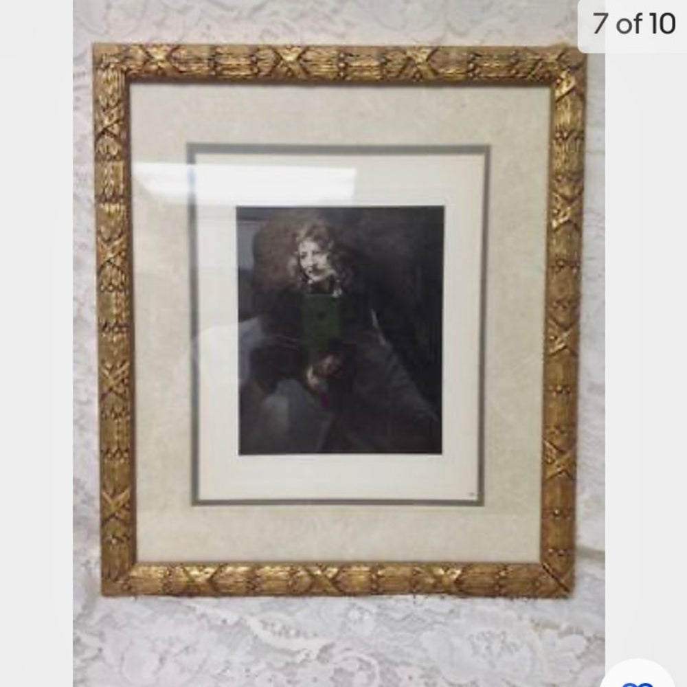 Antique (1906) Rare Etching of Nicholas Bruyningh, By Rembrand Van Rijn, 1652