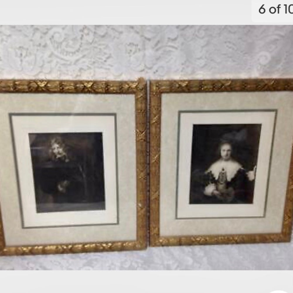 Antique (1906) Rare Etching of Nicholas Bruyningh, By Rembrand Van Rijn, 1652