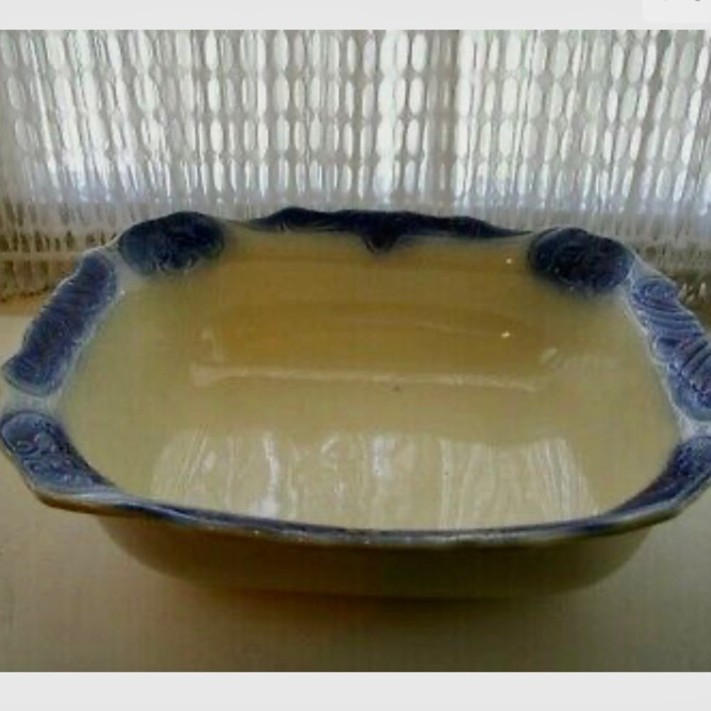 Vintage, Rare, Large, Flow Blue Style Pitcher and Bowl Set