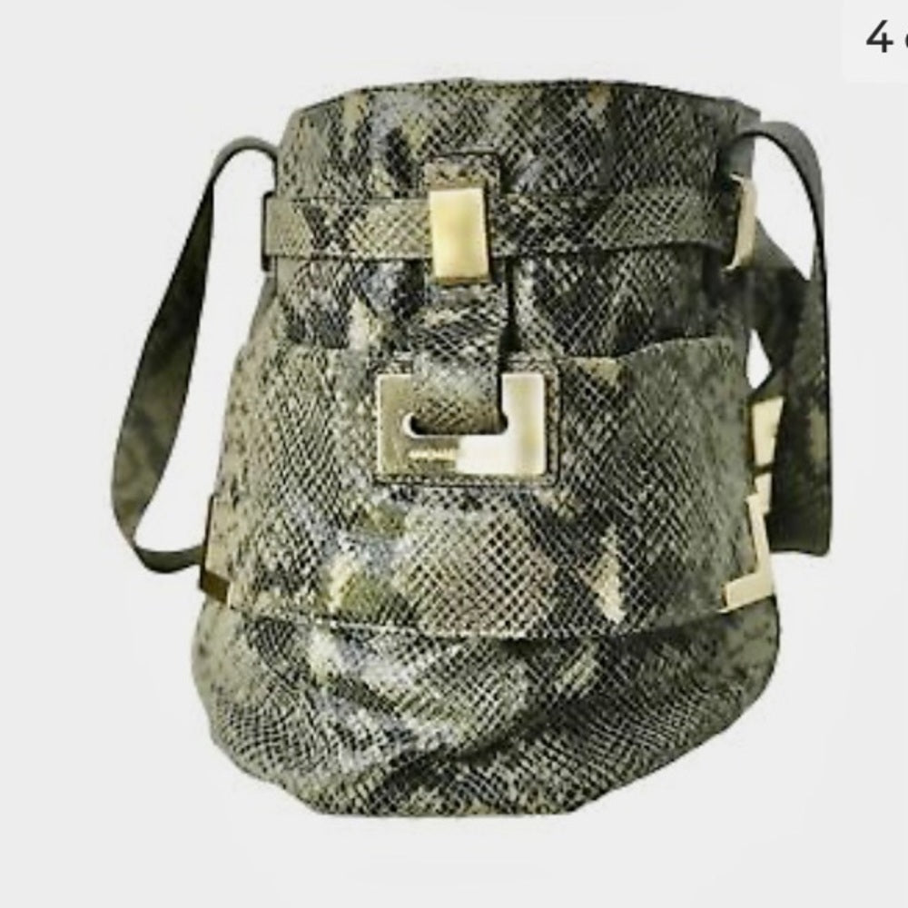 Michael Kors Faux Snakeskin Designer Satchel Hand Bag