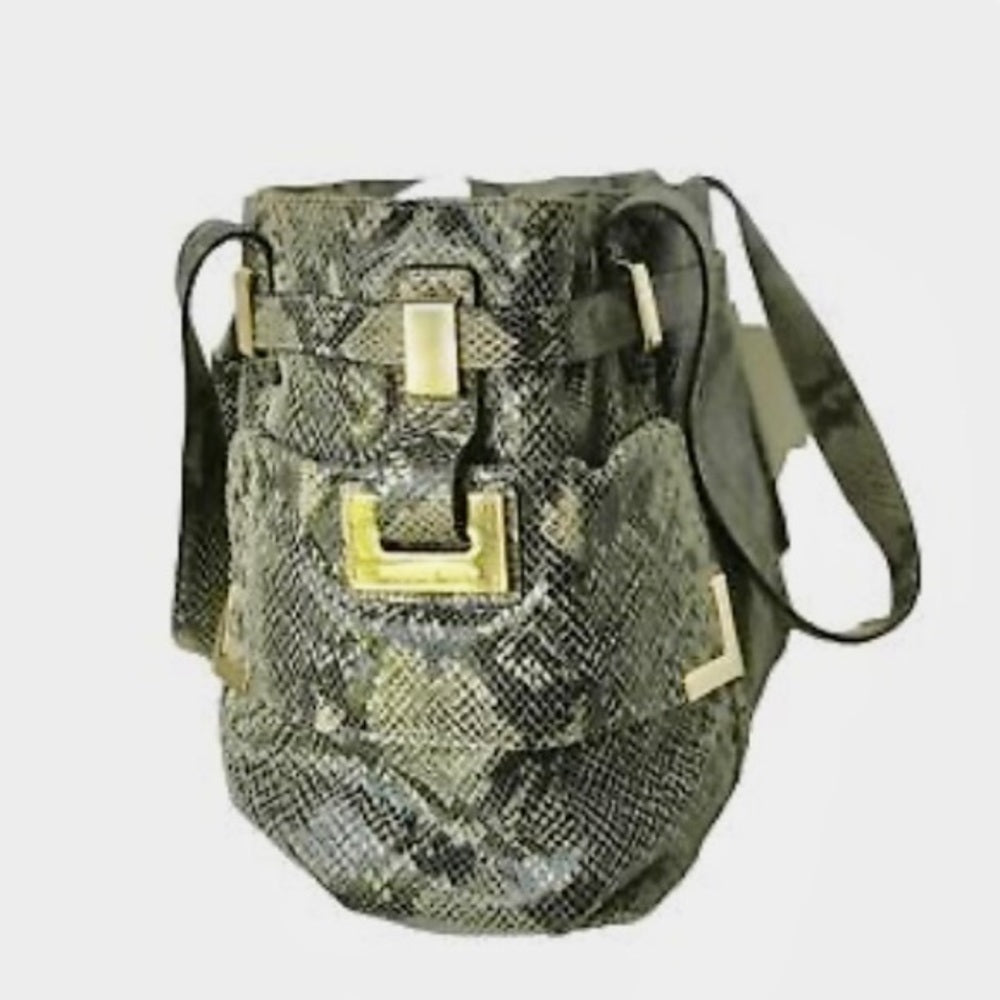 Michael Kors Faux Snakeskin Designer Satchel Hand Bag