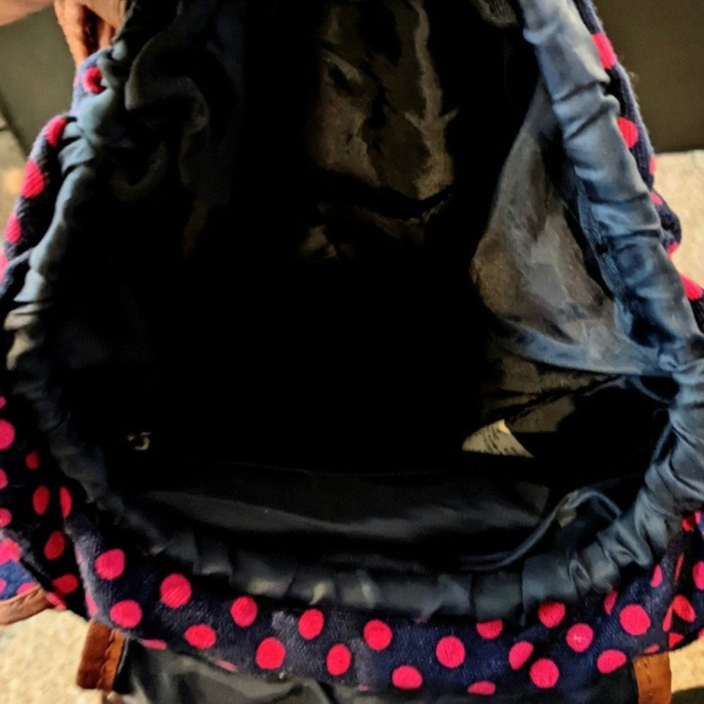 Hotpink Polka Dot Backpack