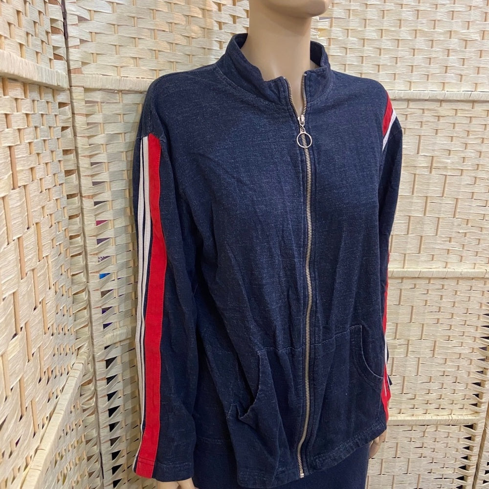 Ragsport Blue Zip Up Athletic Jacket Size M
