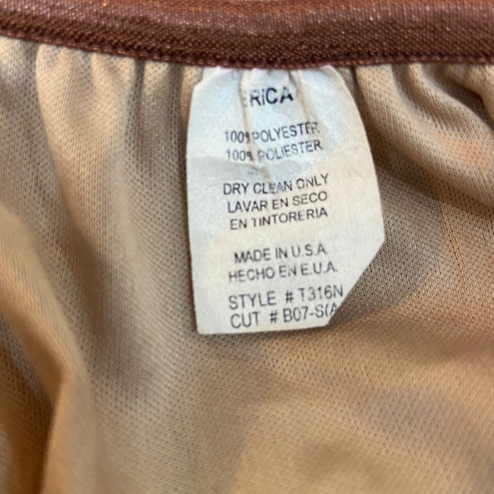 Erika, Brown Tan Paisley Skirt. Size M