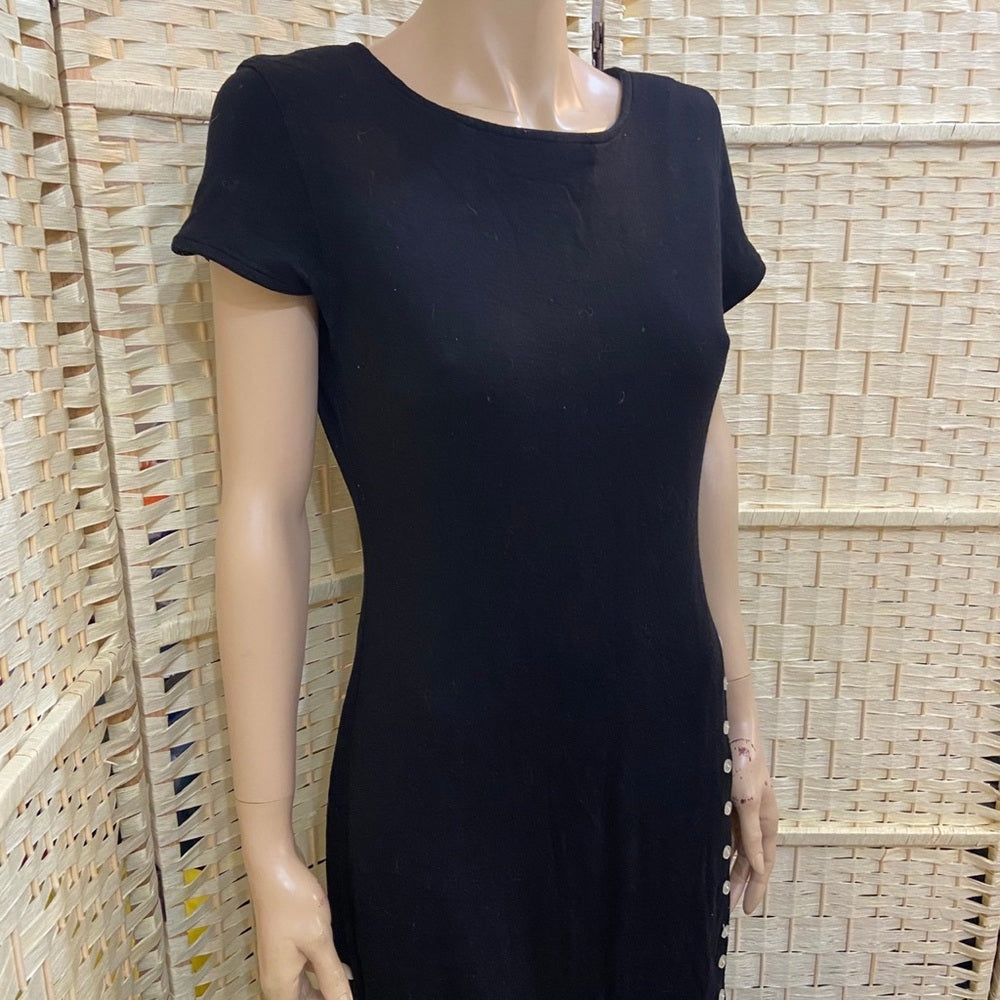 Ronnie Rosado J. Klein & Co., Black Dress with Side Buttons (SIze 12)