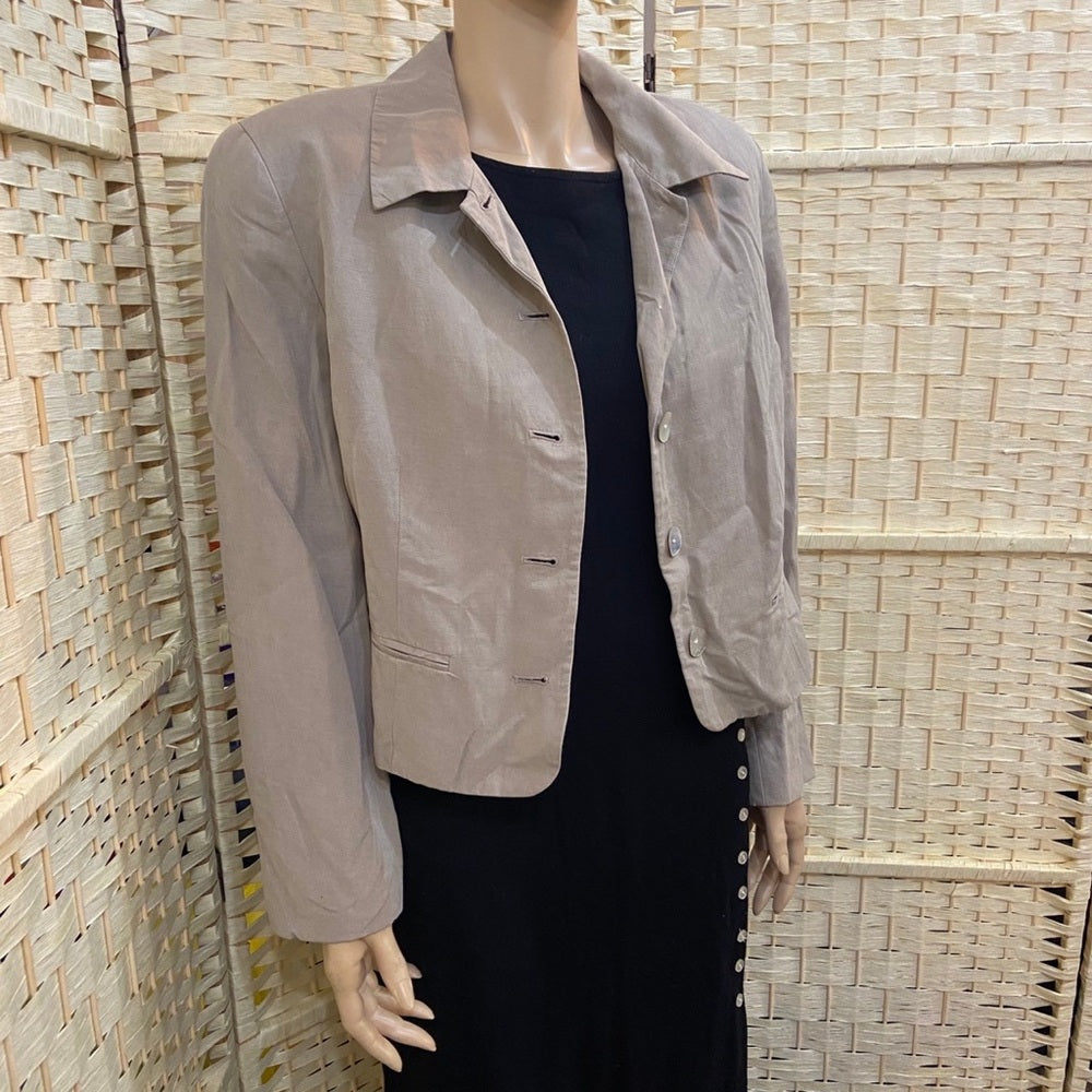 Express Tailleur Beige Blazer Size 7-8