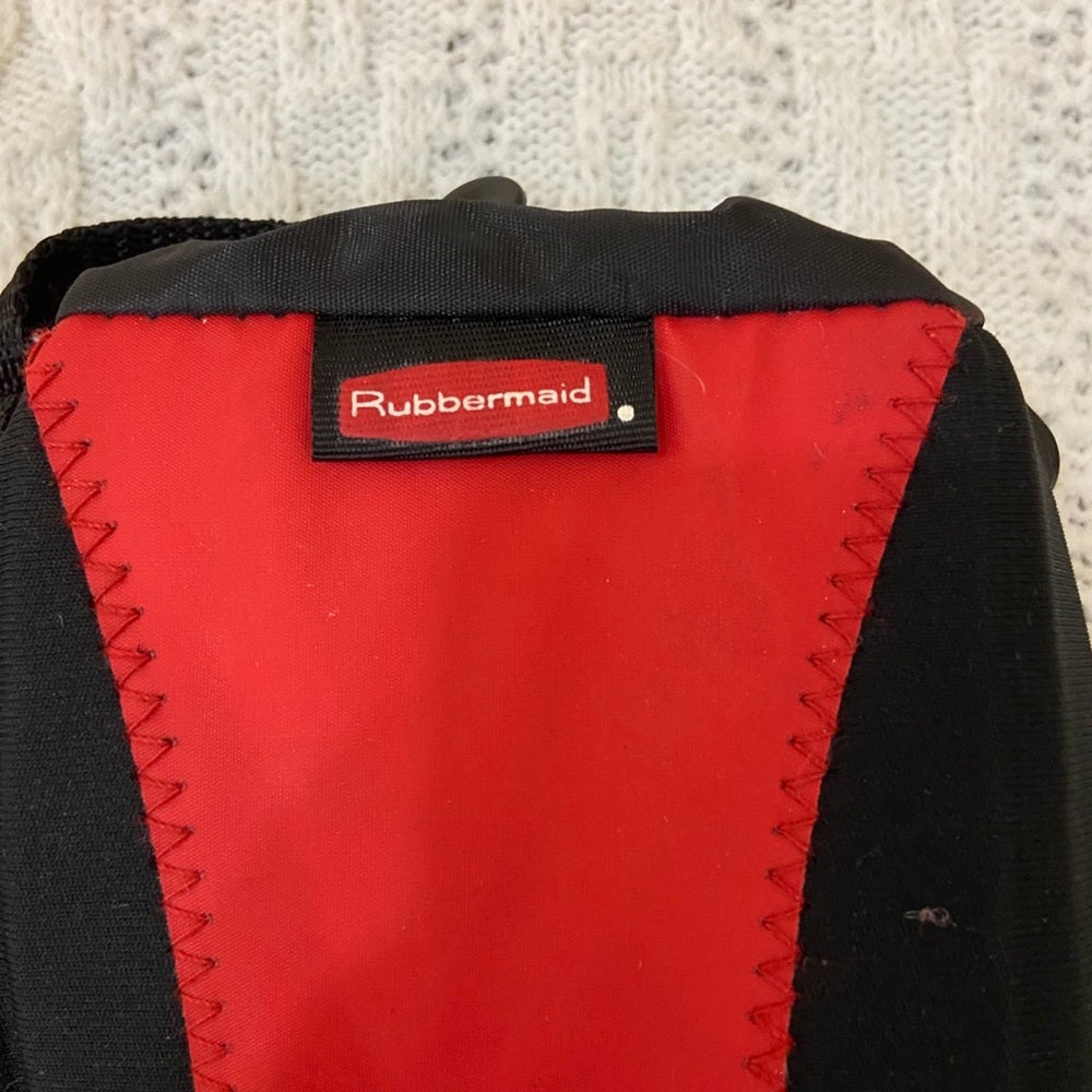 Vintage Rubbermaid Black and Red Nylon Water Bottle Case