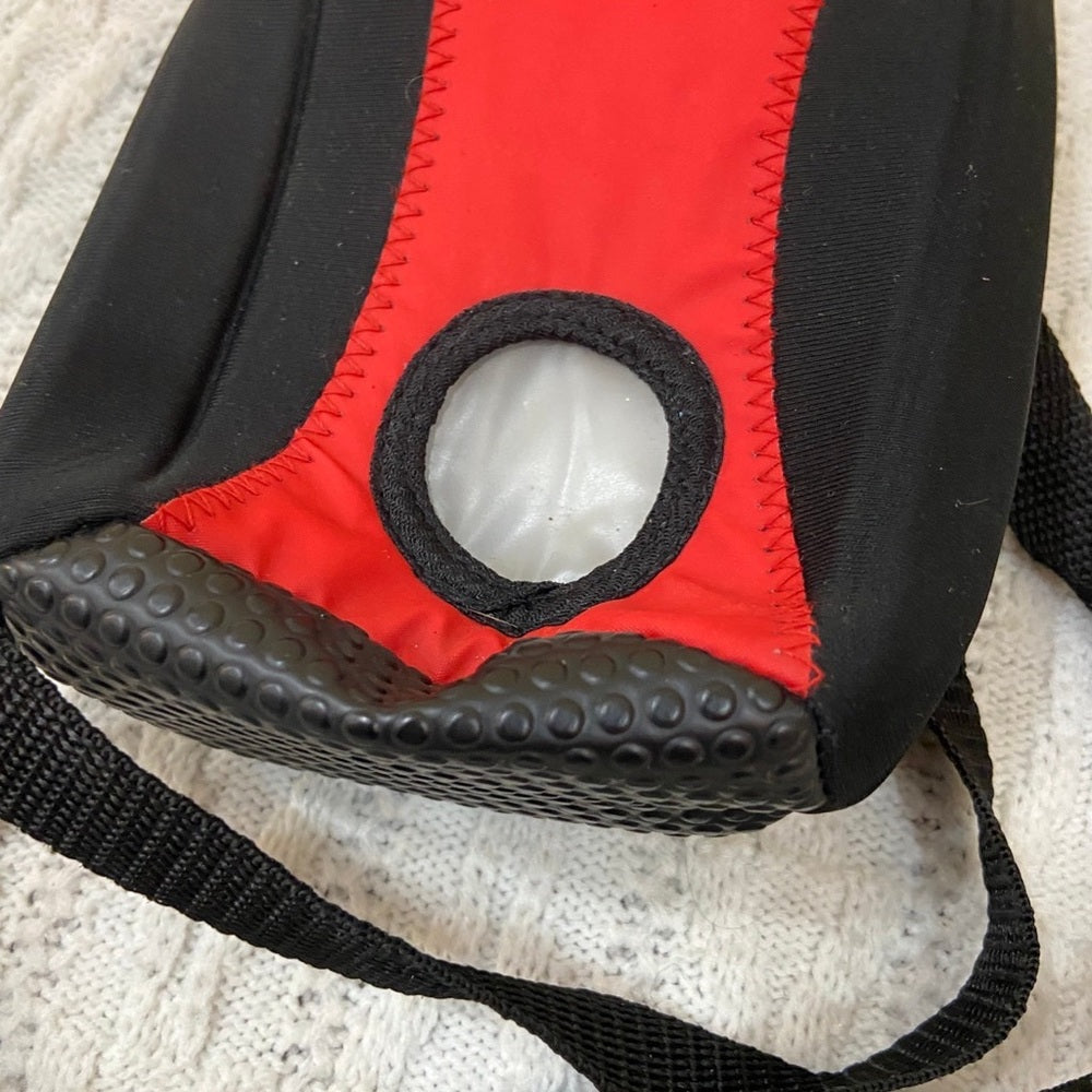 Vintage Rubbermaid Black and Red Nylon Water Bottle Case