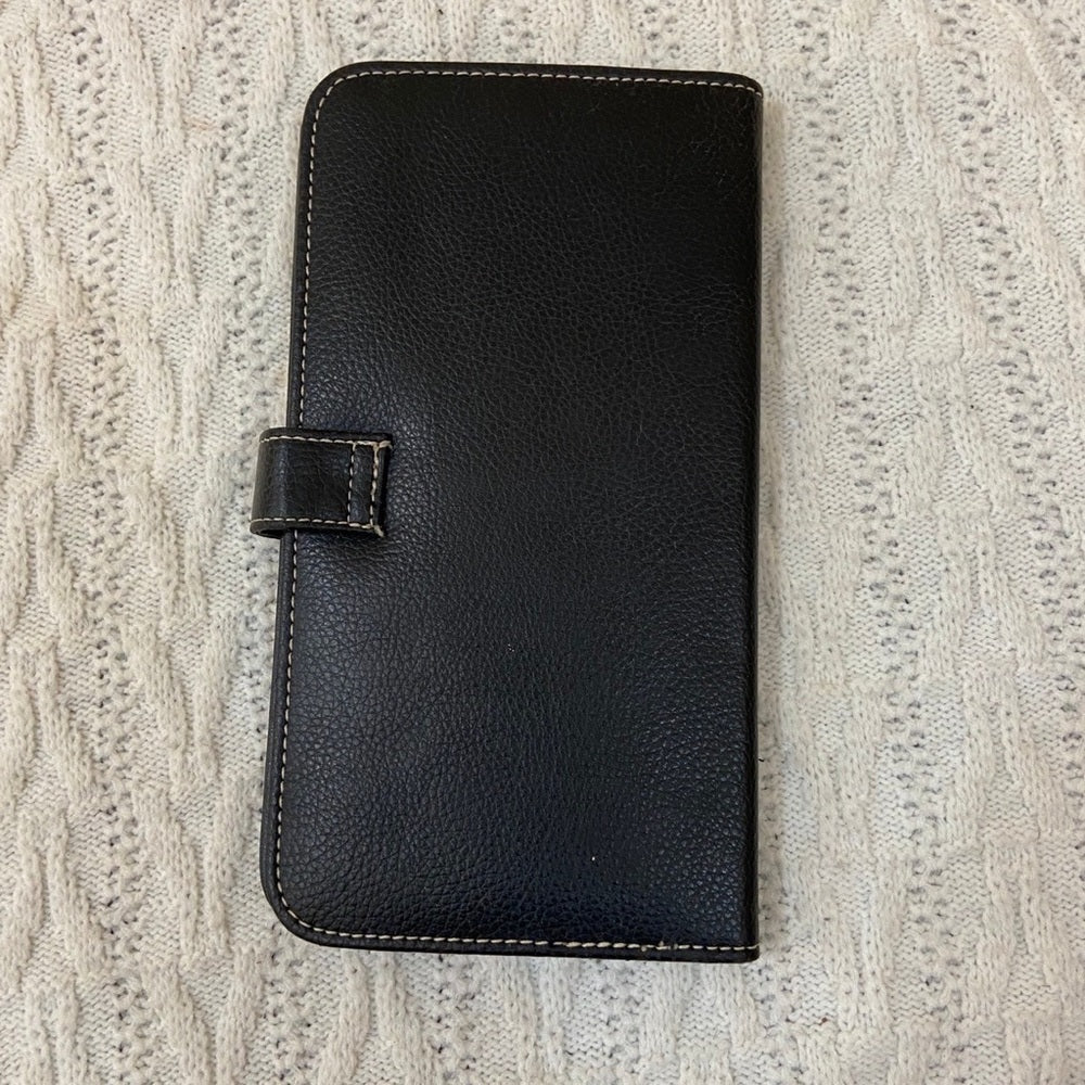 Vintage, Daimier Chrysler, Black Genuine Leather Business Cards Organizer