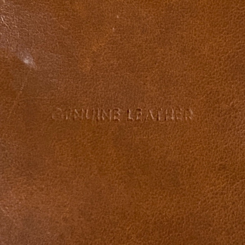 Vintage, Tan Genuine Leather Long Wallet