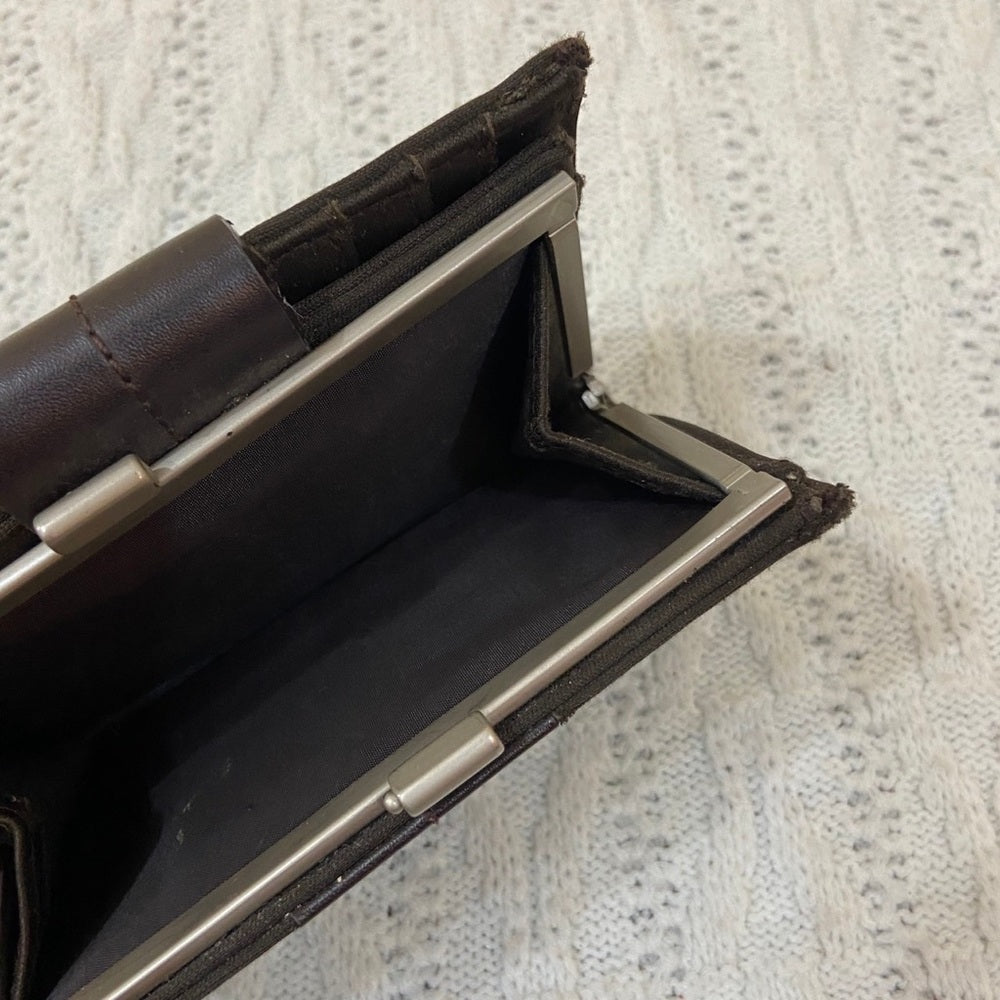 Vintage, Reaction Generation Dark Brown Compact Wallet