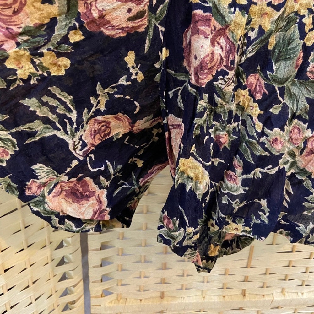 Vintage, Sophisticates By Jonathan Martin Printed Floral Jumper Dress. (S-M)