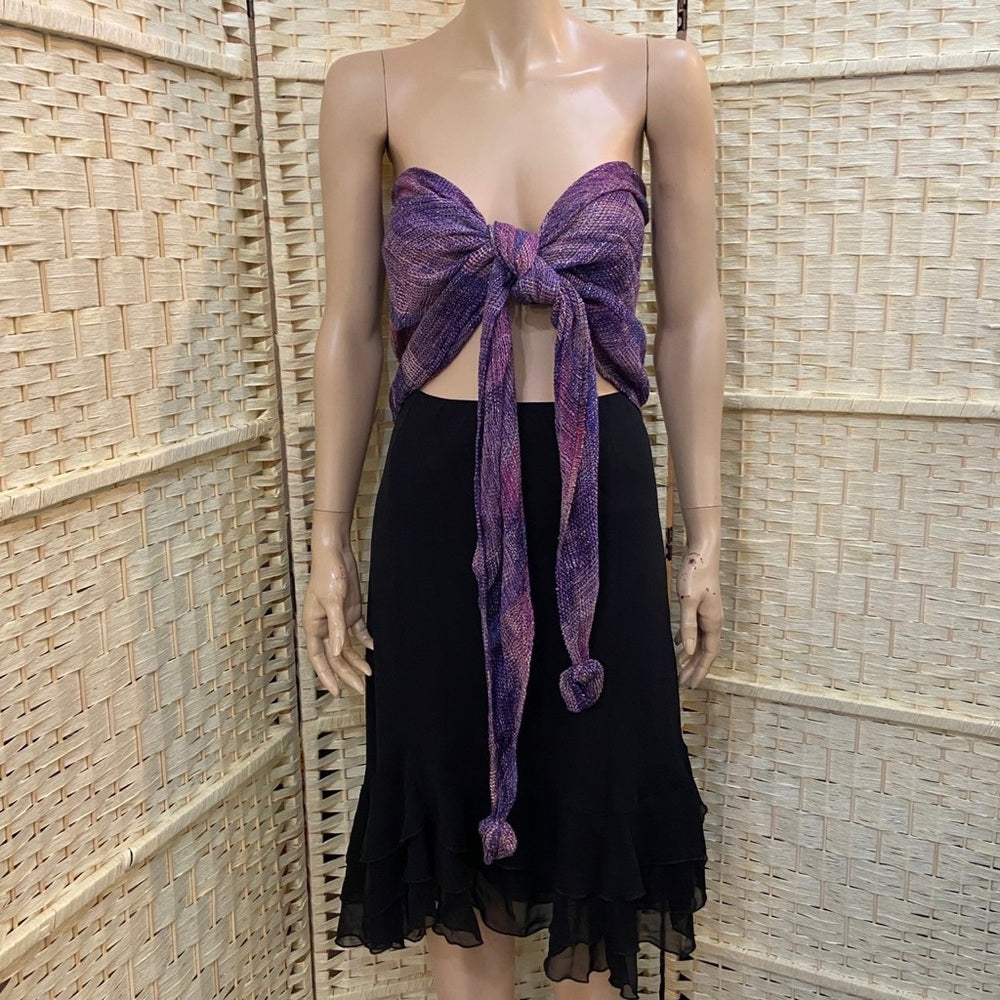 Narda's Purple, Shimmer, Knitted Shawl, Wrap, Scarf. etc