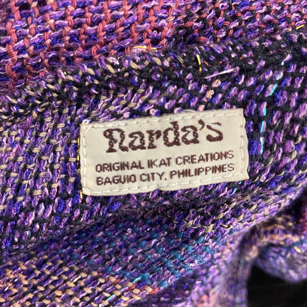 Narda's Purple, Shimmer, Knitted Shawl, Wrap, Scarf. etc