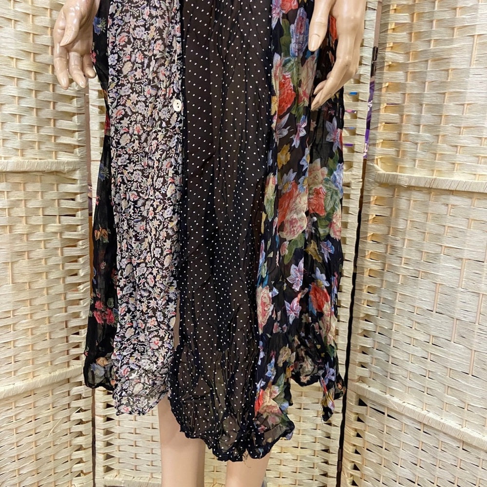 Express Transparent Patterned Dress S-M