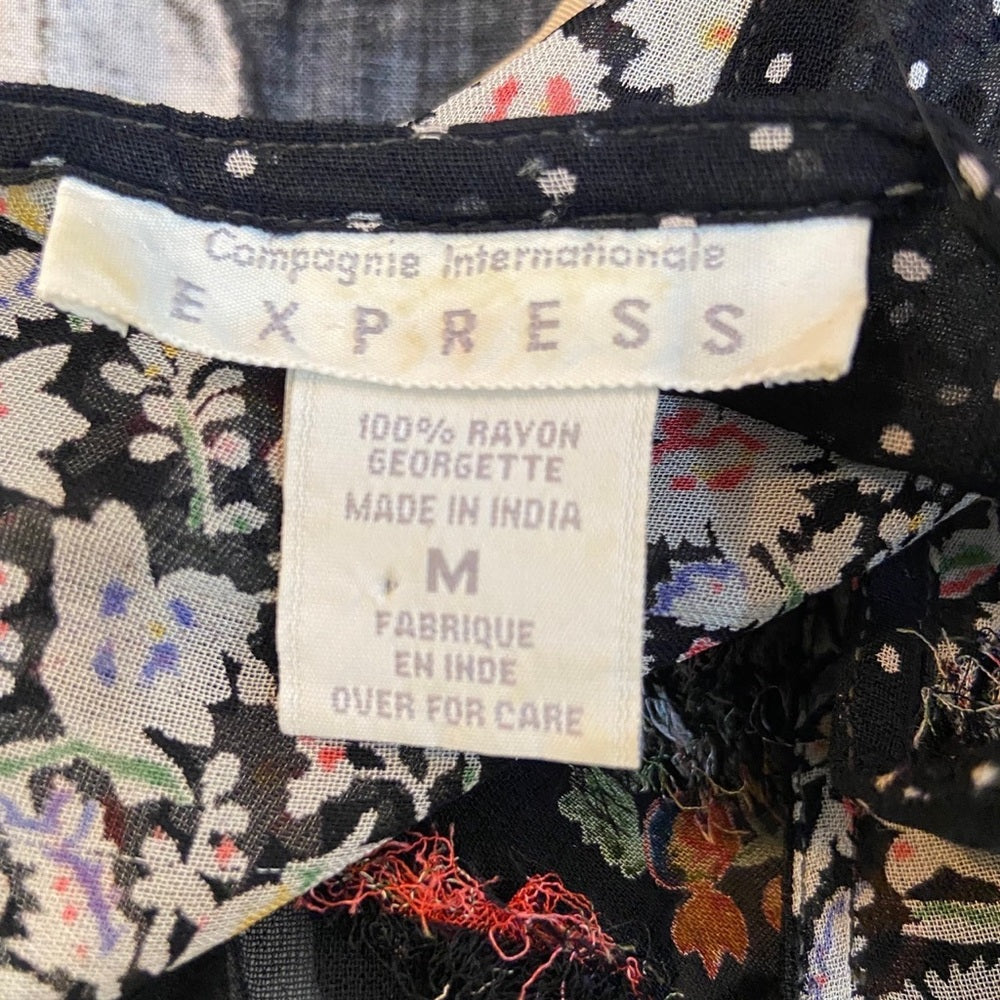 Express Transparent Patterned Dress S-M