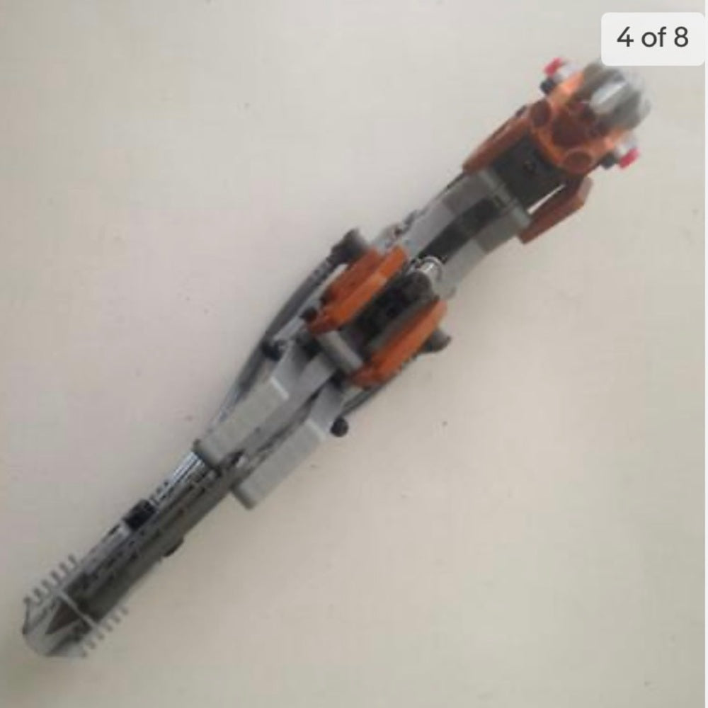 Vintage, Rare, Lego, Bionicle -Gray, Red and Brown -9.5in x 4in x 3in (C0321)