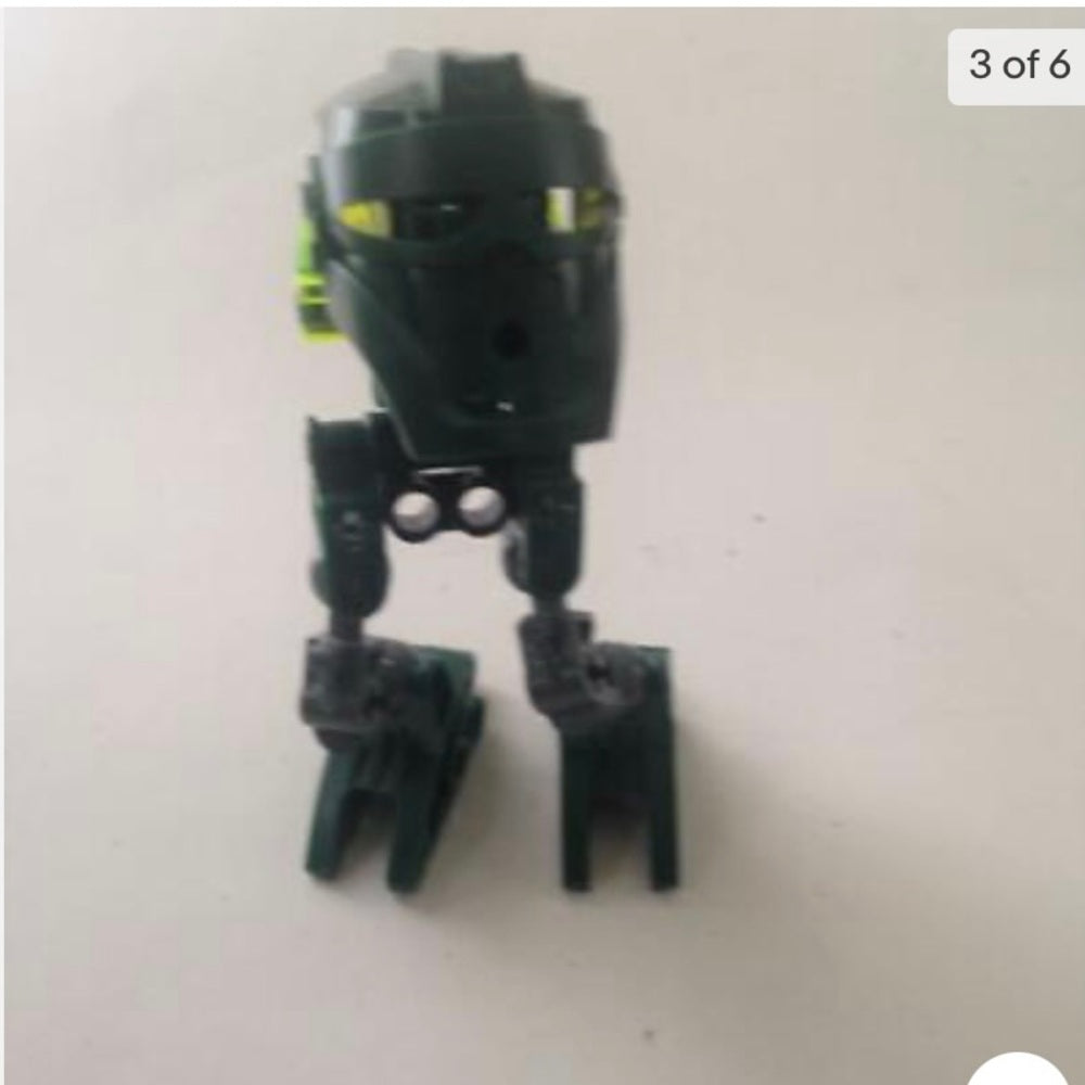 Vintage, Rare, Lego, Bionicle -Green and Gray 4in x2in x 3in