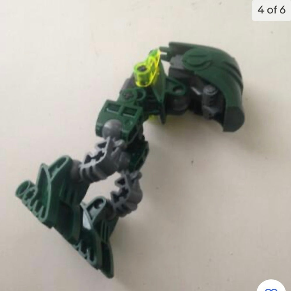 Vintage, Rare, Lego, Bionicle -Green and Gray 4in x2in x 3in