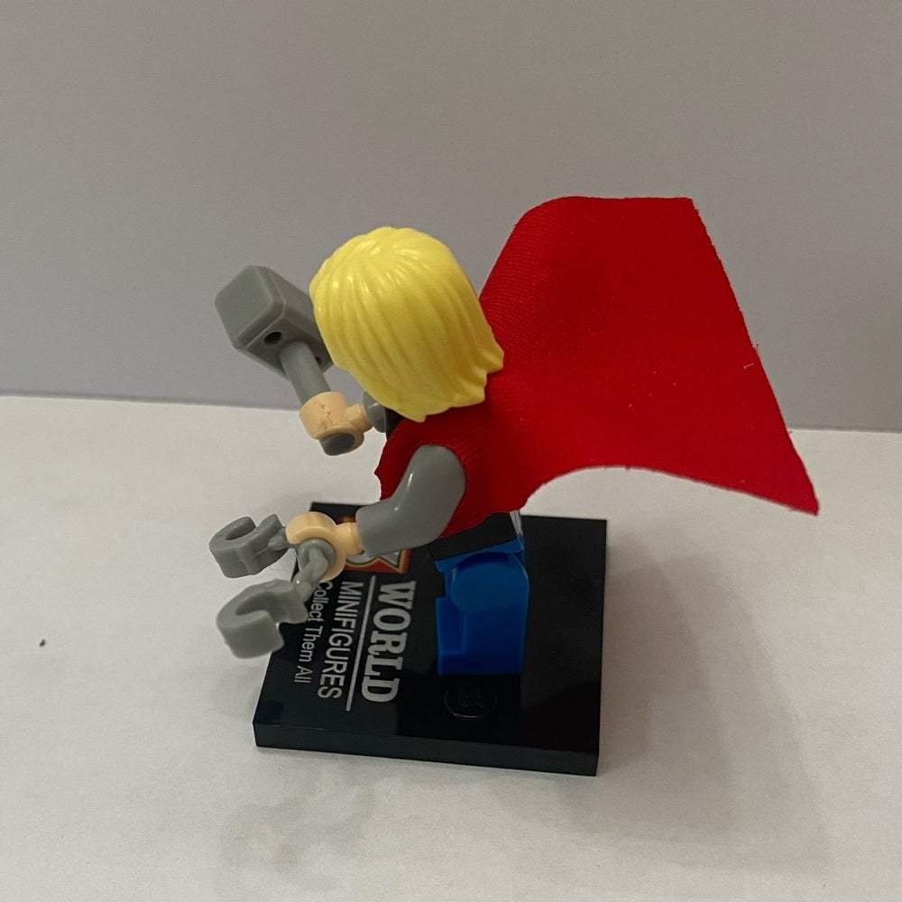World Mini Figures-Red Cape Thor, 2-inch Miniature Figure