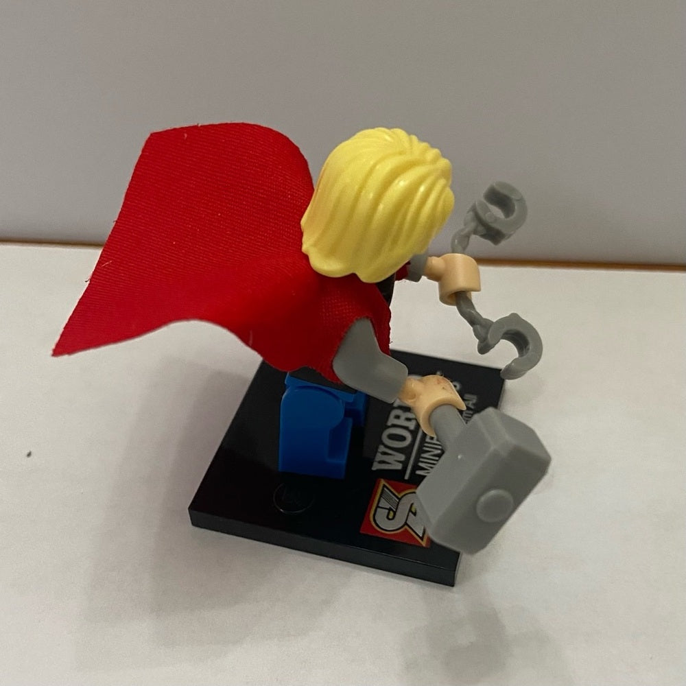 World Mini Figures-Red Cape Thor, 2-inch Miniature Figure
