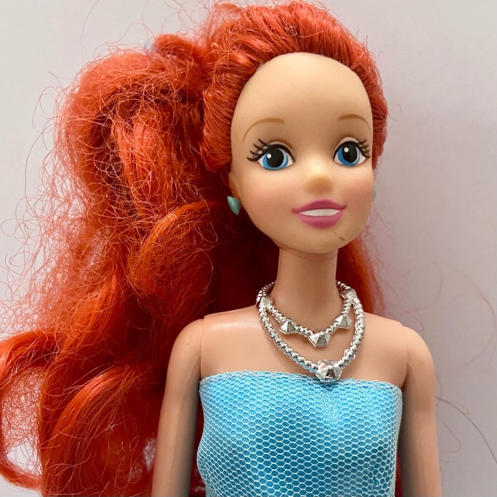 Vintage 1980s Mattel Barbie Doll in Elegant Blue Lacy Gown