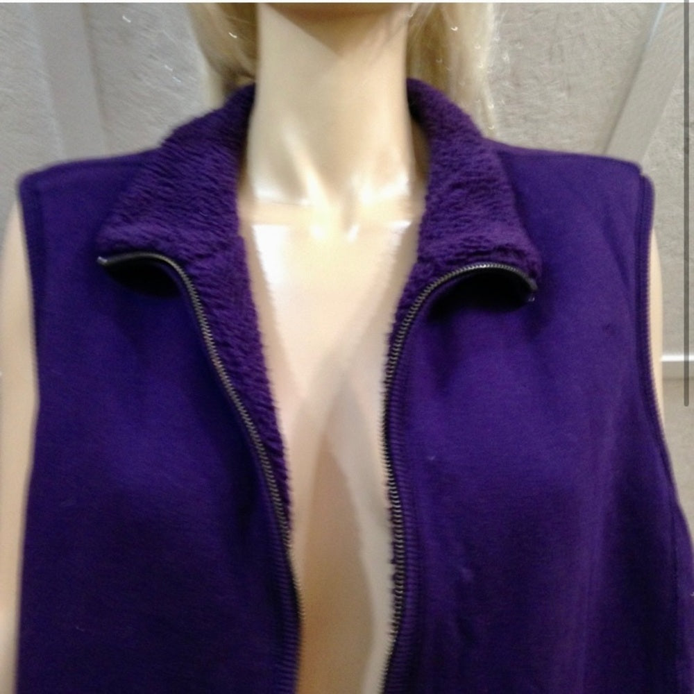 Vintage Purple Reversible Vest (L)