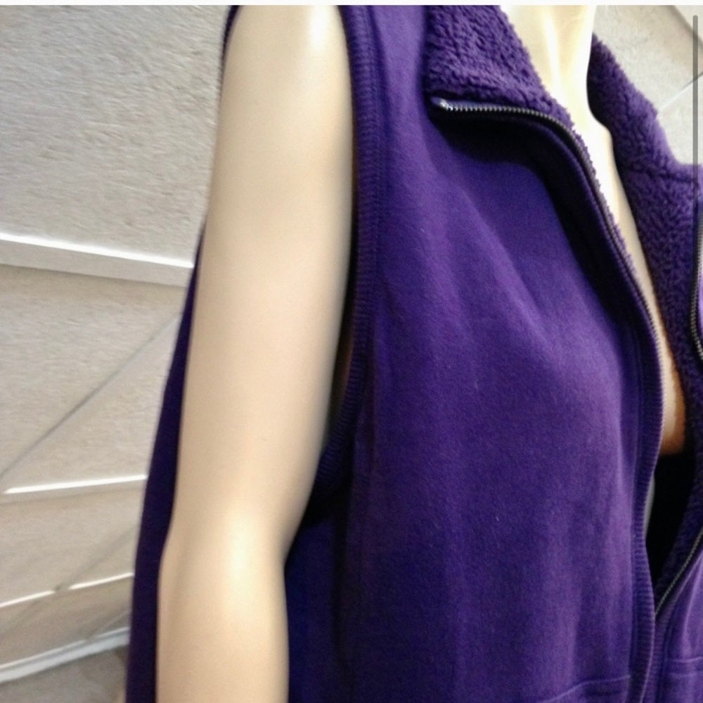 Vintage Purple Reversible Vest (L)