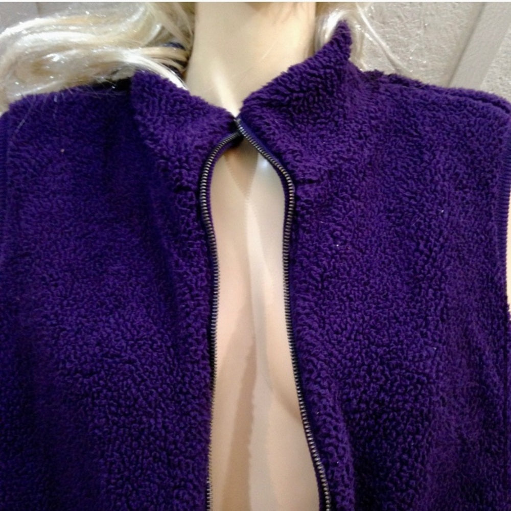 Vintage Purple Reversible Vest (L)