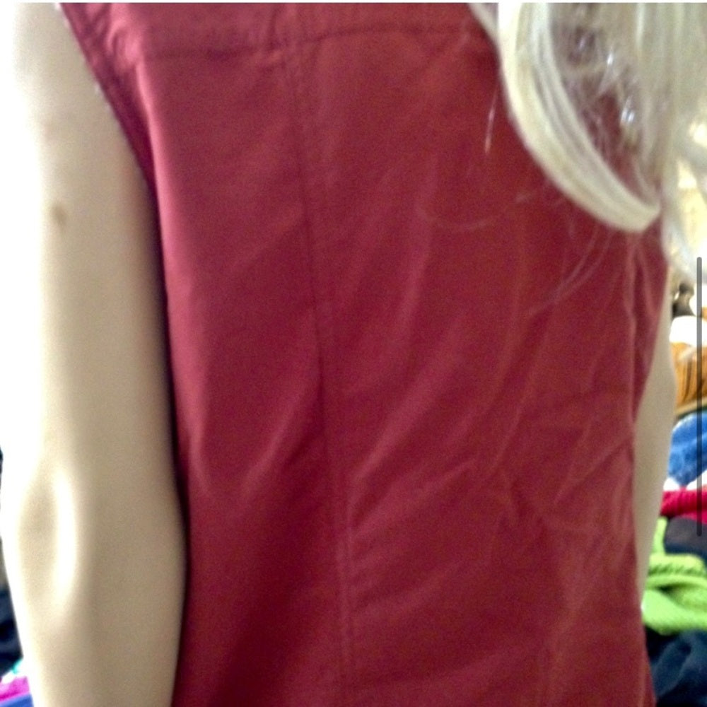 Sonoma Life Style Pink-Fleece Zip Vest (L)