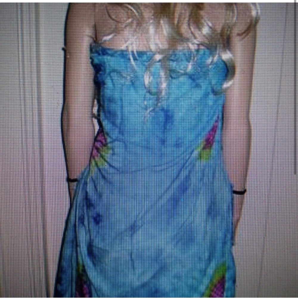 Stunning, Aquamarine Tie Dye, Wrap, Shawl, Sarong etc. (