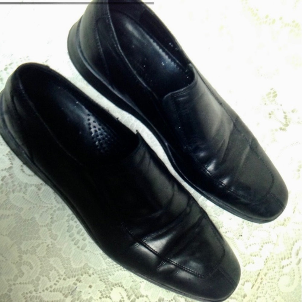Cole Hahn, Nike Air Black Leather Men's Shoes (8.5M)