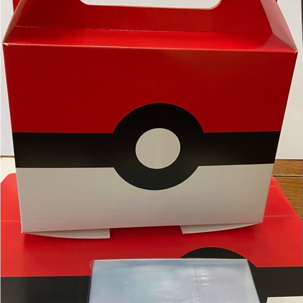 Pokemon Collectible Box with 50 pcs of Pokemon Cards Plastic Sleeves
