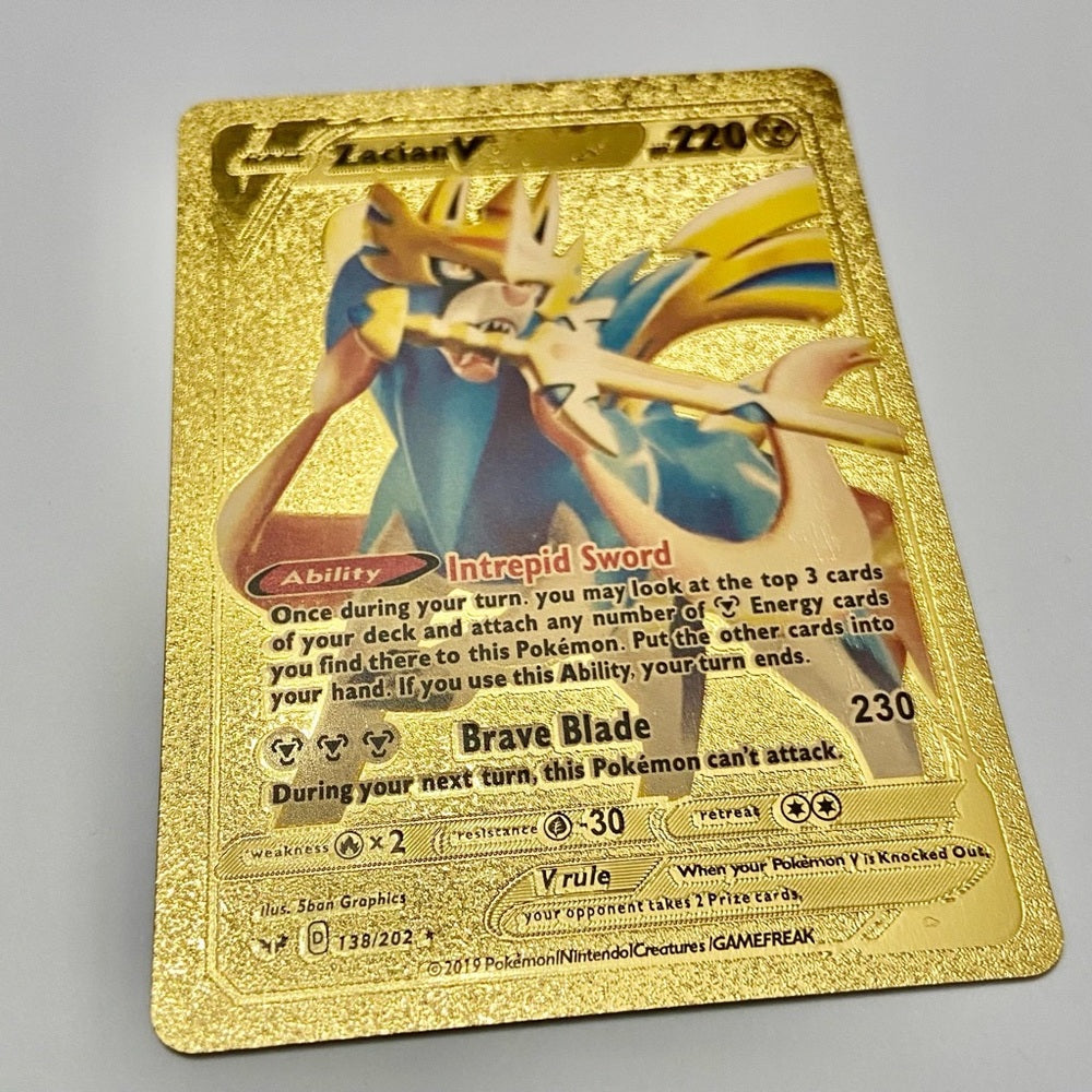 Lot (A): 3 Pokemon Reverse Holo Cards and 3 Pokemon Gold Fan Arts