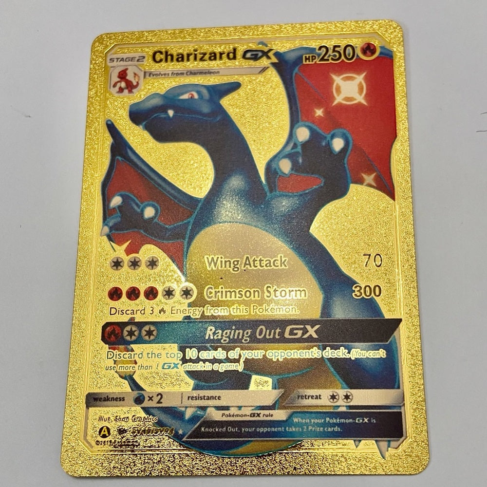 Lot (J): 3 Pokemon Reverse Holo Cards and 3 Pokemon Gold Fan Arts