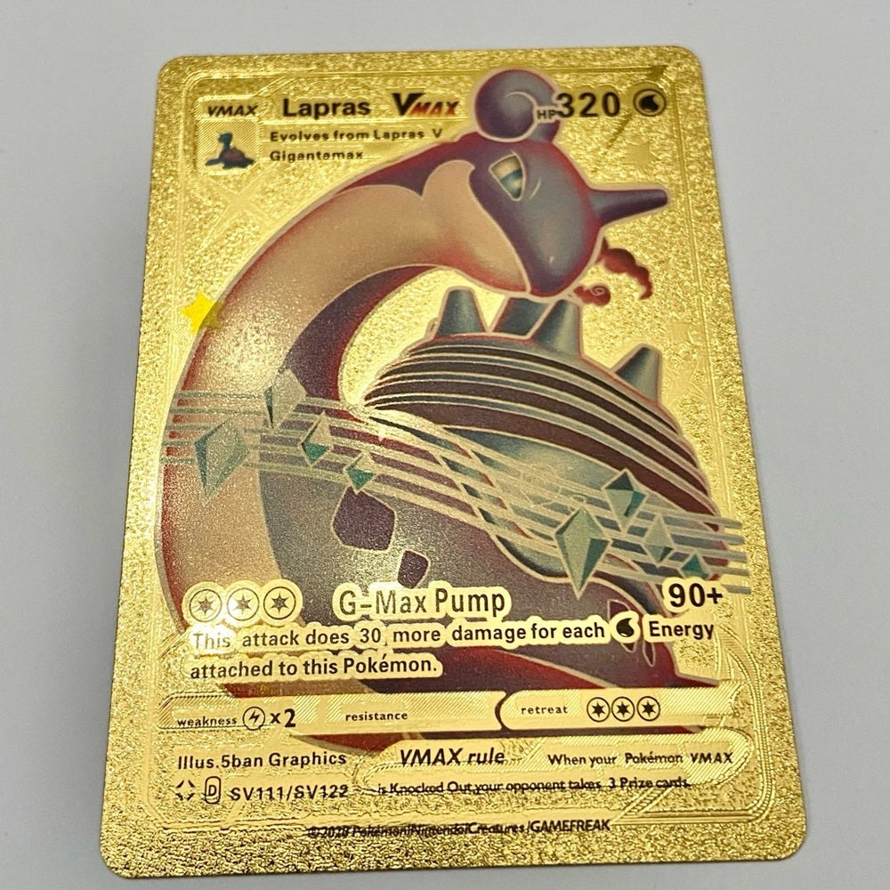 Lot (G): 3 Pokemon Reverse Holo Cards and 3 Pokemon Gold Fan Arts