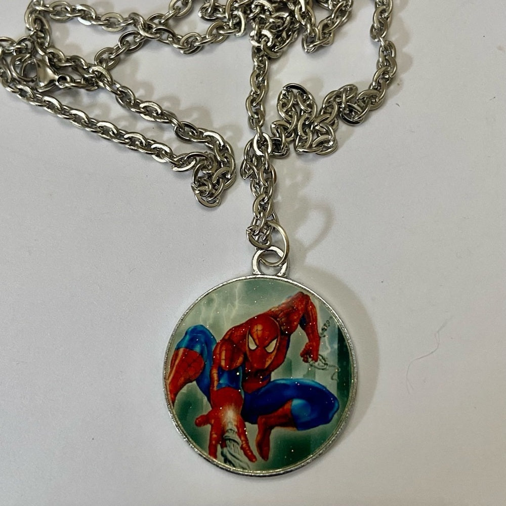 Vintage, Marvel Pendant Necklace- Spiderman
