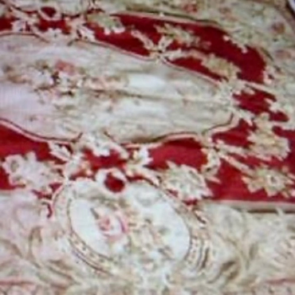 Vintage, Fabulous, Large 72“x48“, Handmade Petit Point Floral Tapestry-Bed Cover
