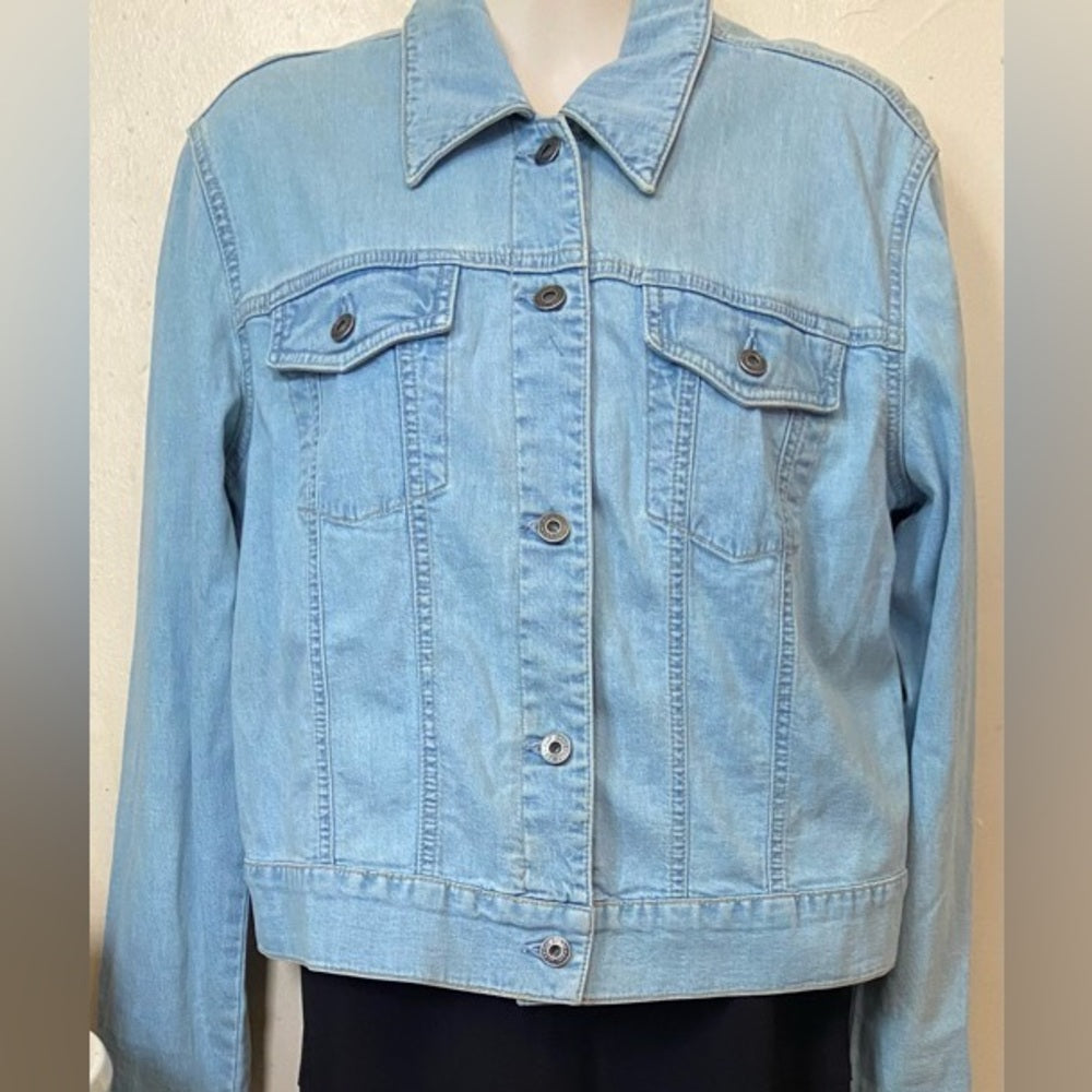 Gap Blue Jean Stretch Jacket. Size L