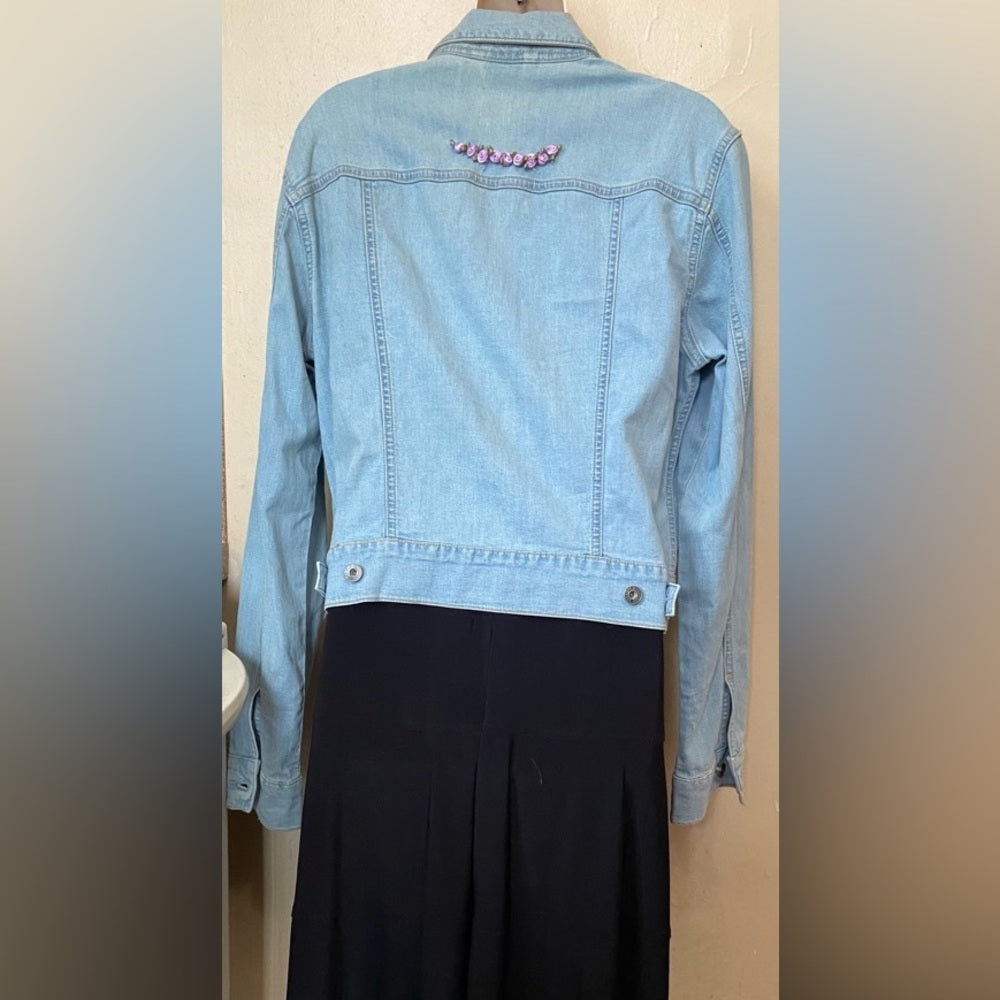Gap Blue Jean Stretch Jacket. Size L