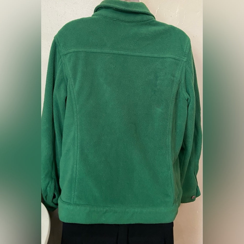 Bob Mache Wearables Green Fleece Shirt Jacket. Size S-M