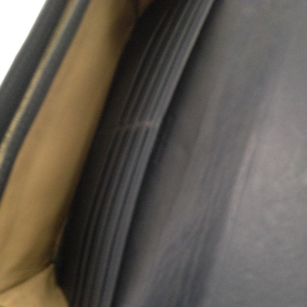 Bottega Veneta Dark Blue Leather Long Wallet