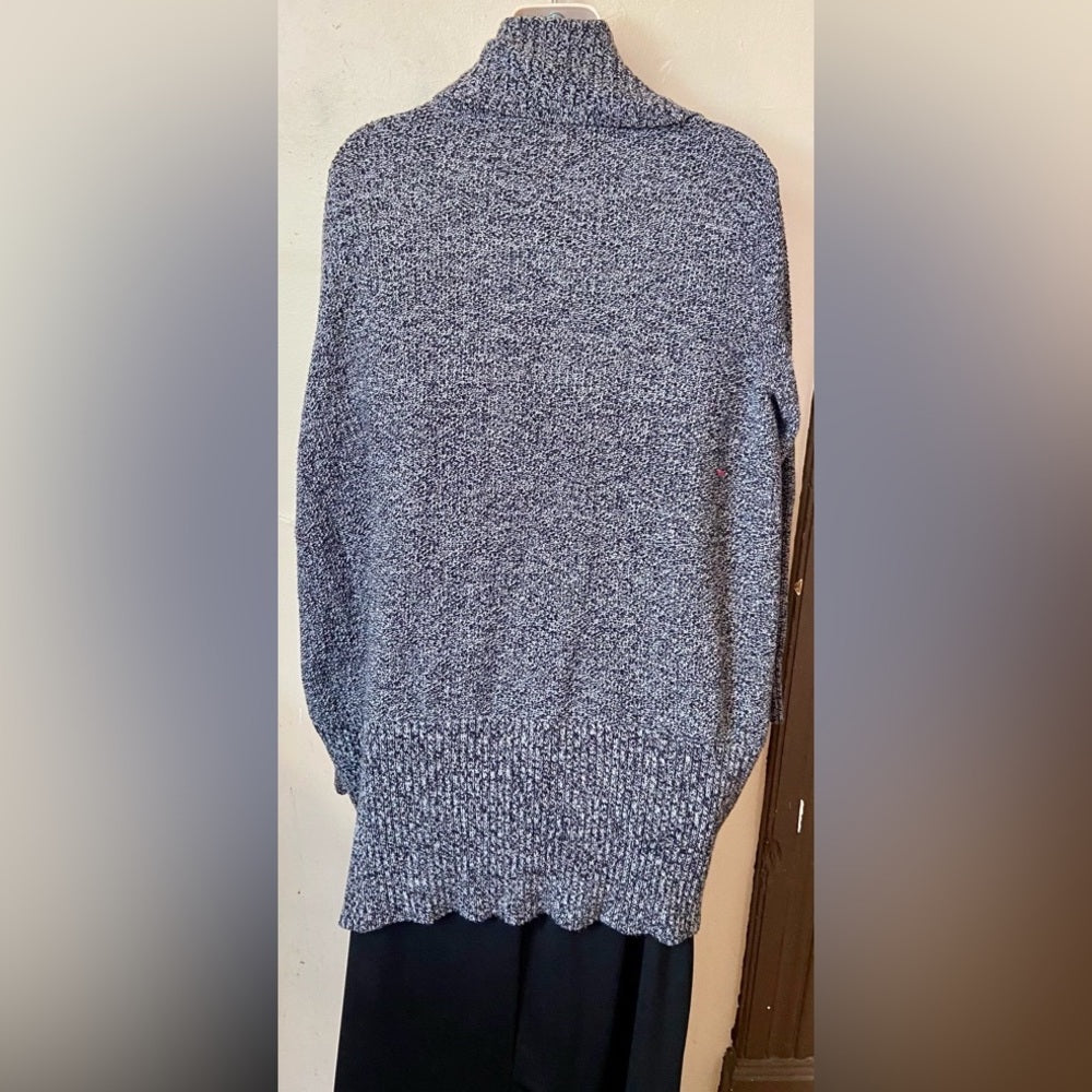 Elle, Gray, Draped, Sweater Cardigan Size: L